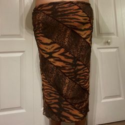Urban Outfitters Animal Print Skirt Size Large