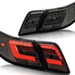 TOYOTA CAMRY 06-11 SEDAN SMOKED LED TAILLIGHTS DOES NOT FIT HYBRID MODELS & CAMRY LE & SE & FACTORY LED LAMP  Pilotos traseros LED ahumados para Toyot