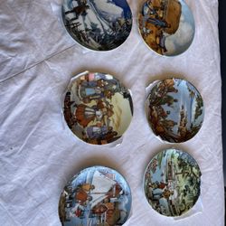 Set of (6) Avon American Portraits Mini Plate Collectio