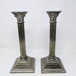 20th Century American Silver-Plated Candle Holders by Godinger