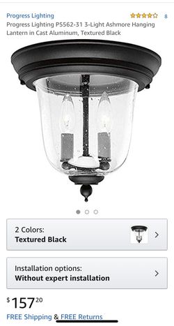 New Indoor Black Textured Light