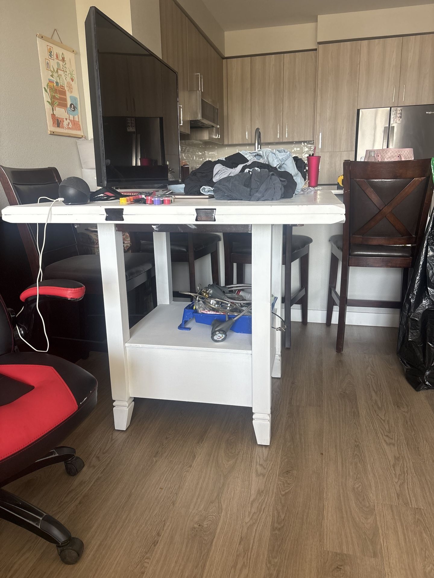 White High Top Kitchen Table
