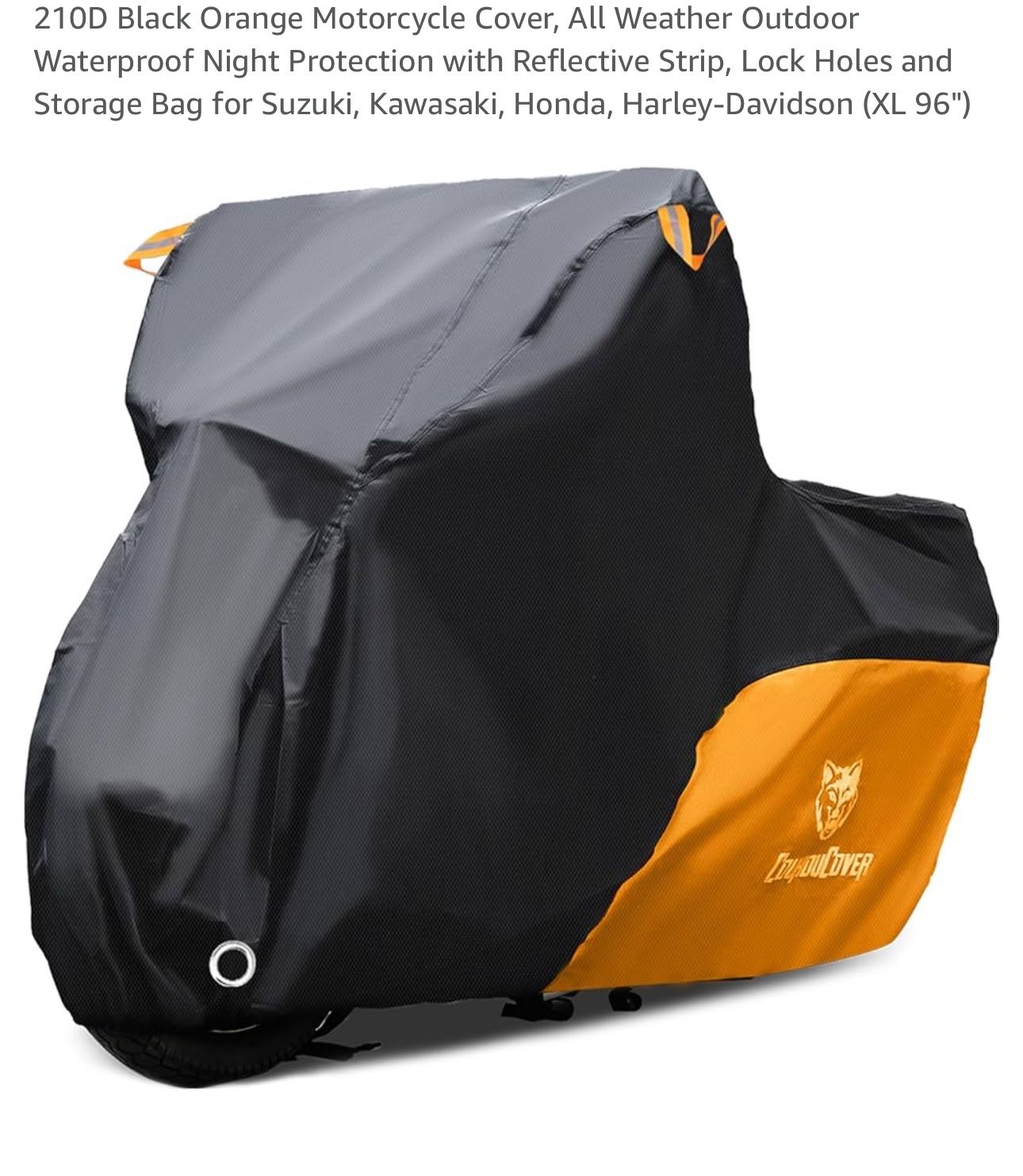 Motor Cycle Cover XL 96 x 41 x 49 inches