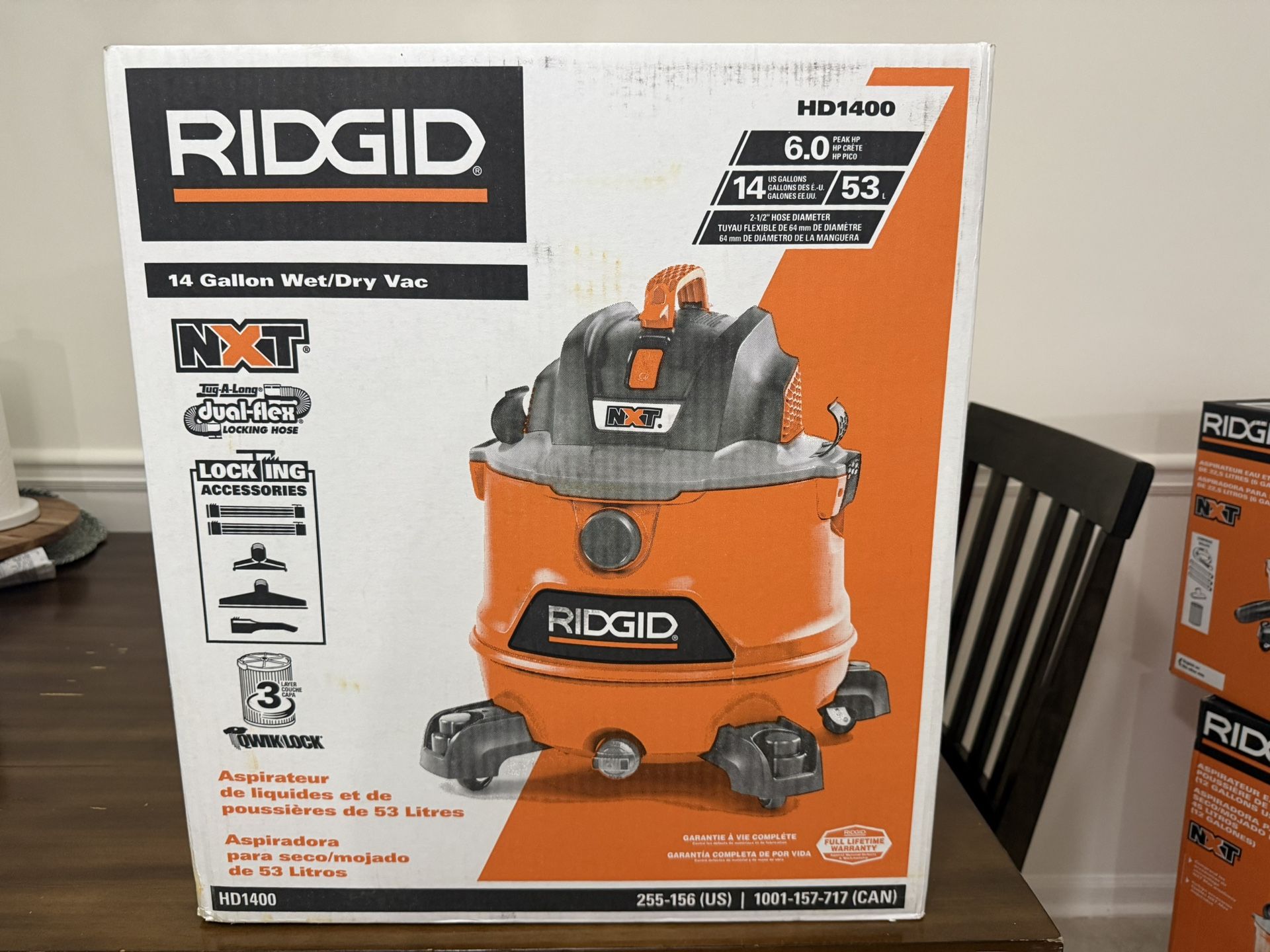 Ridgid 14 Gallon Wet/dry Vacuum