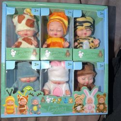 Fairy Princess Dolls with Pajamas 4.3” Munequitas de hadas con Piyamas