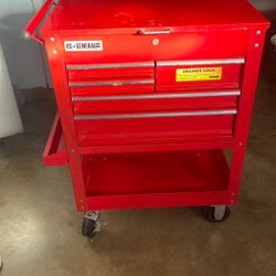 U.S. GENERAL 30 in., 5-Drawer Mechanics Cart