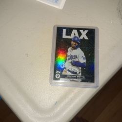 Tops LAX Mookie Beets Baseball Card
