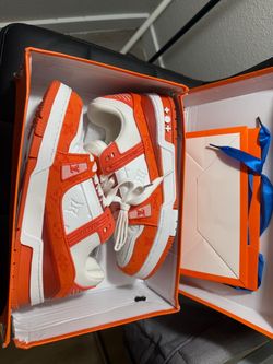 Louis Vuitton Trainer Sneakers Orange White
