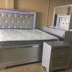 Brand  New King Size Bedroom Set 1299.financing  Available No Credit Needed 