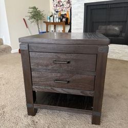 Wood Side Table 