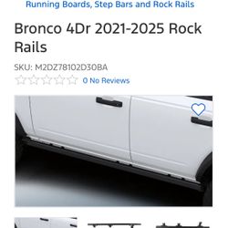 2022 Ford Bronco Stock OEM Rock Sliders