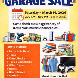 MULTI - FAMILY GARAGE SALE 