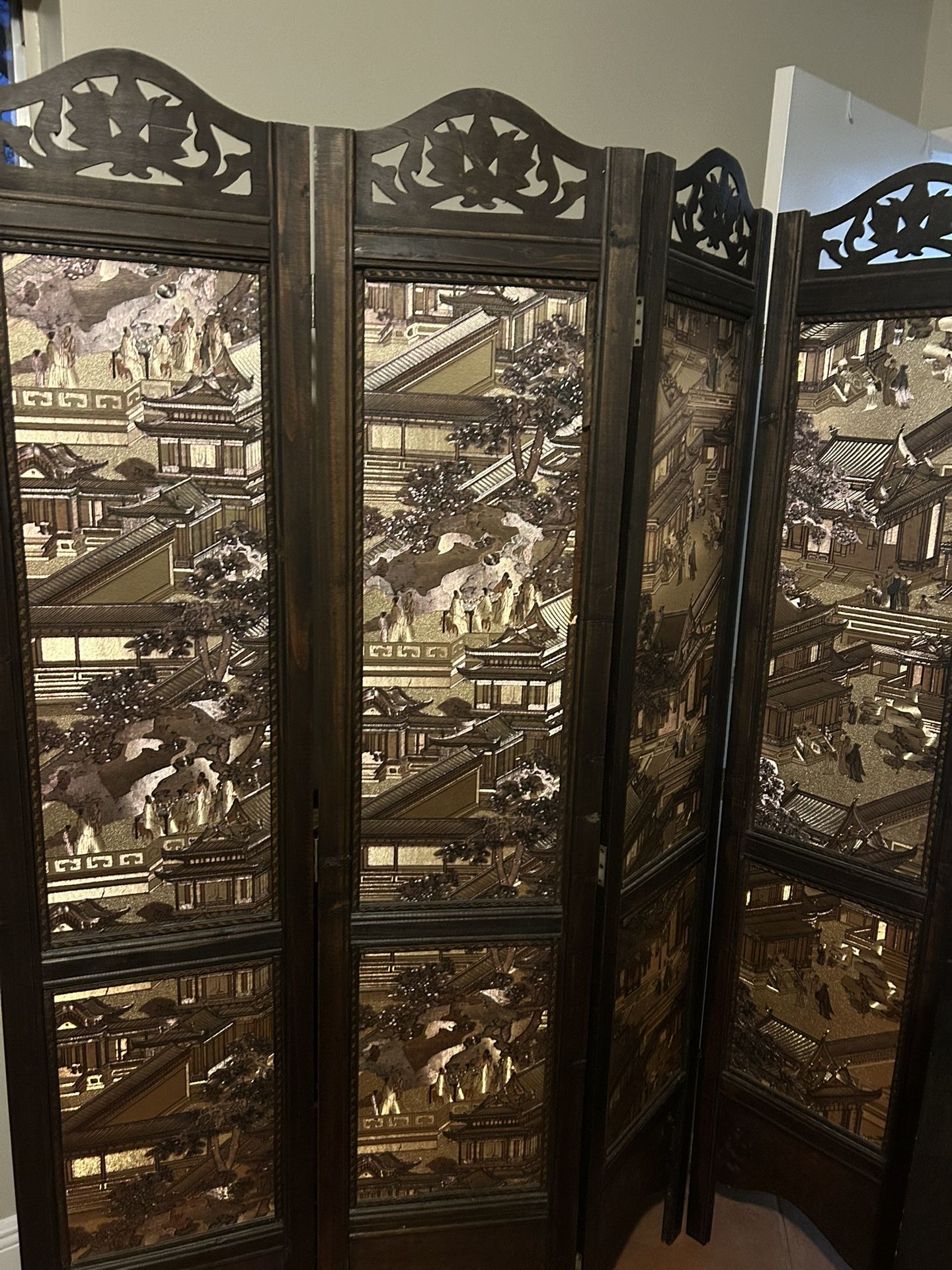 Mampara China Or Screen Antique