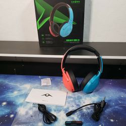 New Wireless Gaming Headset W/ Mic for Nintendo Switch, OLED, Lite, Xbox - 7.1 Surround Sound Bluetooth Headphones W/ AI Noise Cancellation Microphone