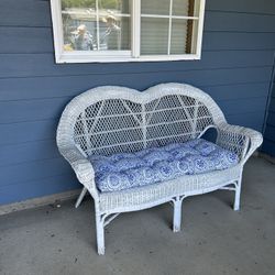 Wicker Bench