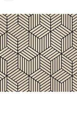 WENMER Geometric Hexagon Wallpaper