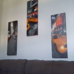 Picture Decor Wall Frame Photo 3 Piece 