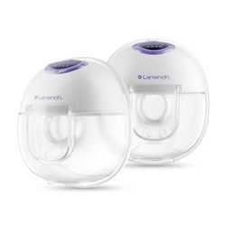Lansinoh Discreet Duo Wearable Double Electric Breast Pump, Hands-Free Portable Breast Pump