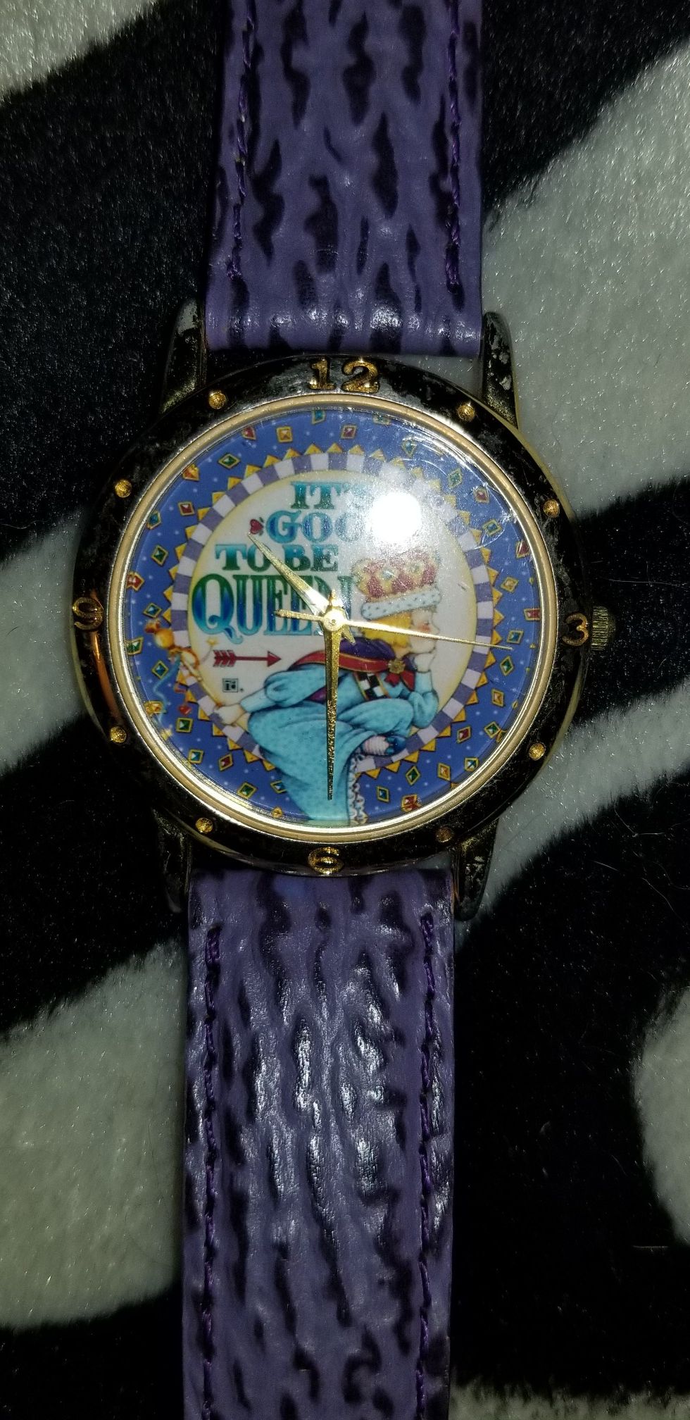 Mary Engelbreit It's Good To Be Queen Watch - like new