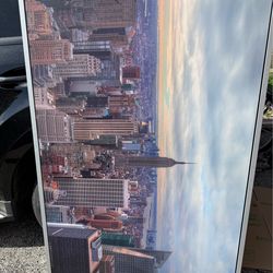 New York painting huge 50x39  frame