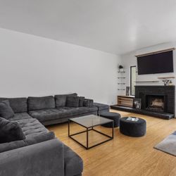 Charcoal Grey Sectional 4-piece