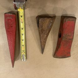 Axe Head & Logs Splitting Wedges.