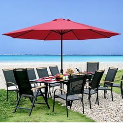 Brand New Push Button Tilt Patio Umbrella 