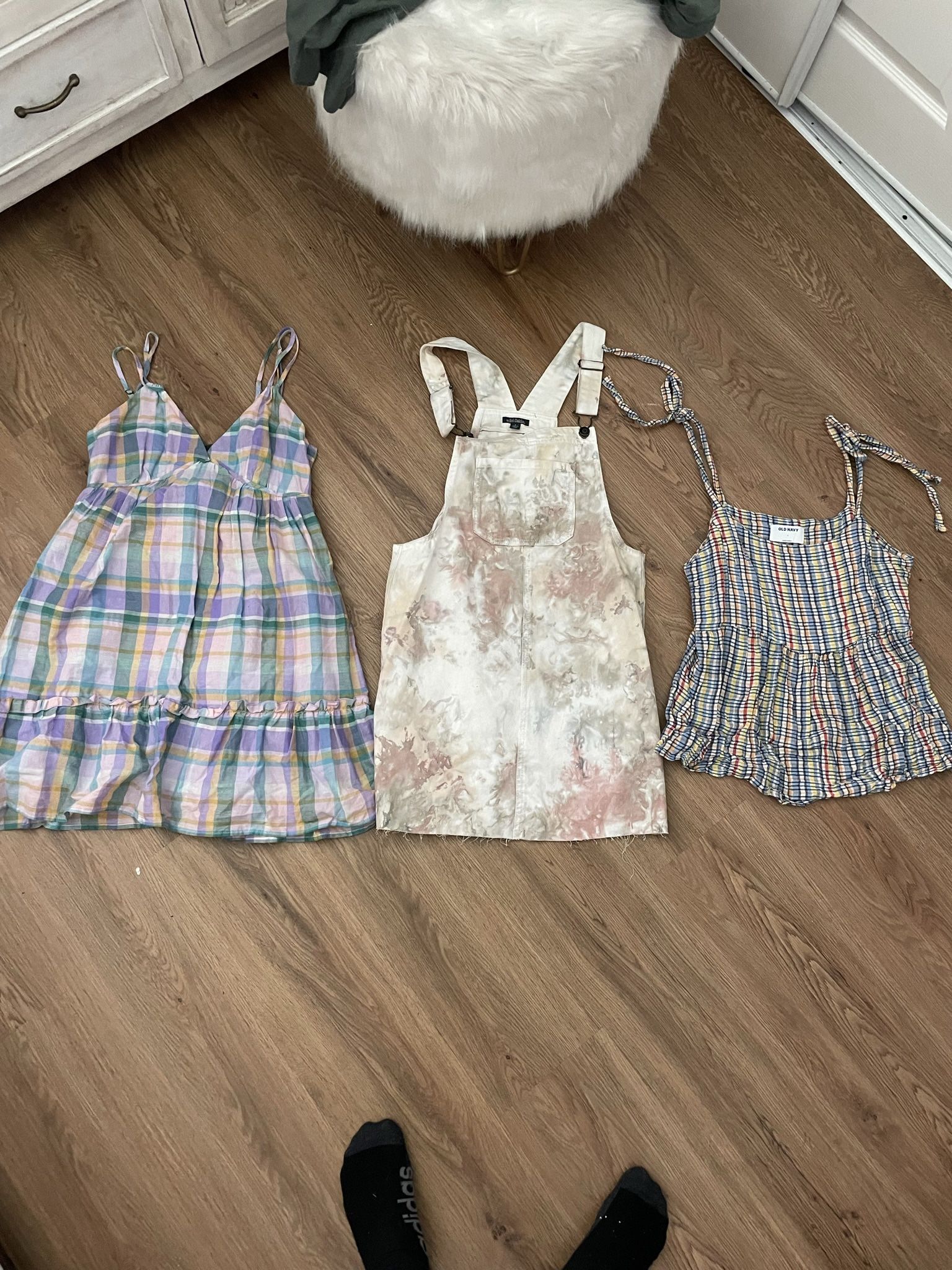 2 Summer Tops And 1 Dress Overalls 