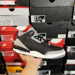 2024 Jordan Black Cement 3s size 11.5 VNDS