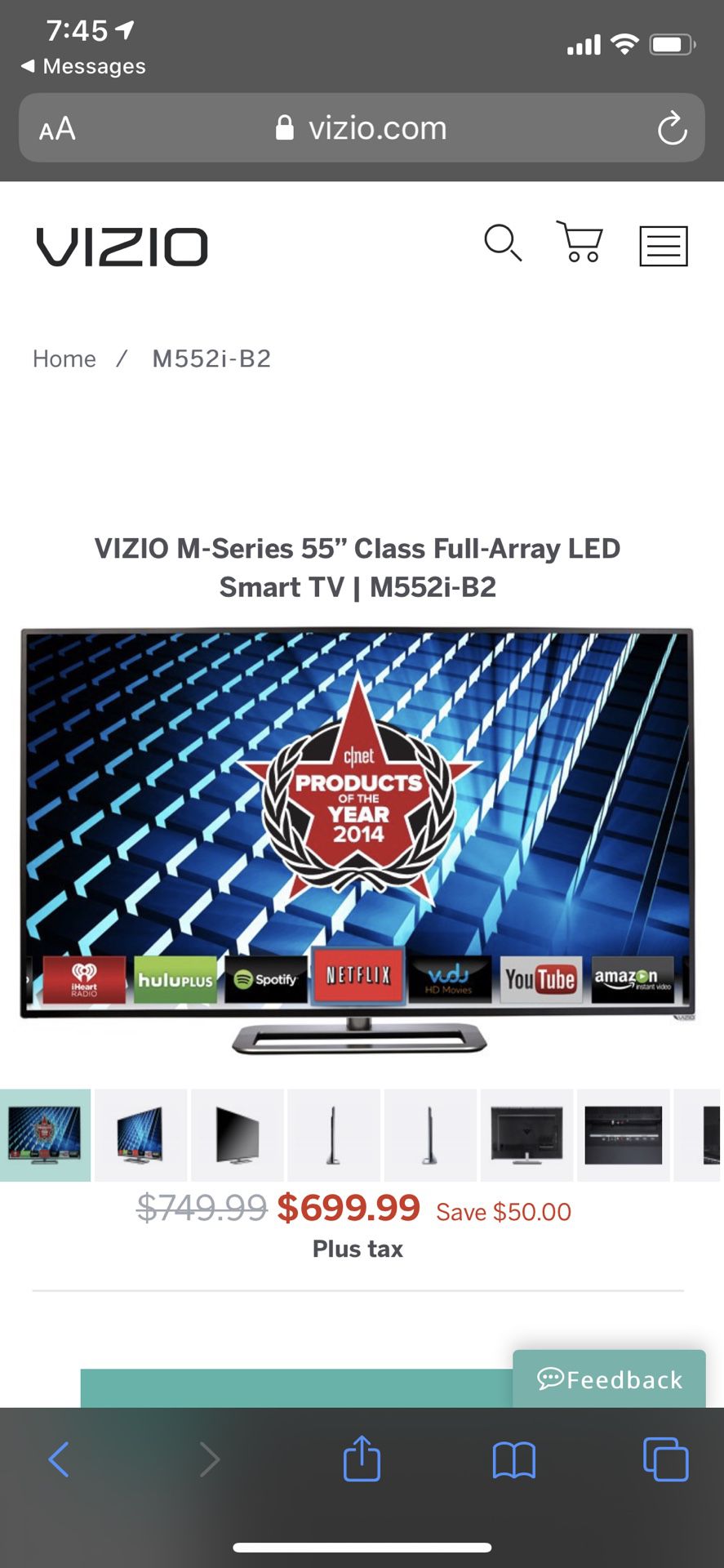 VIZIO M-Series 55” Class Full-Array LED Smart TV | M552i-B2
