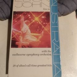 Vintage Elton John Live In Australia VHS Tape