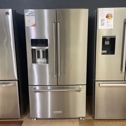 KitchenAid 3 Door French Door Refrigerator With Water Dispenser And Ice Maker