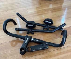 Specialized & Profile Design Bike Handlebars and Stem Set