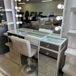 New All Glass Vanity