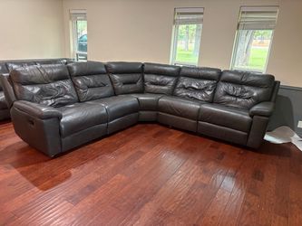 Blue/grey sectional