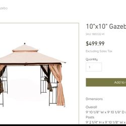 Gazebo 10x10 New In Box