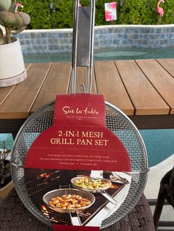 Sur La Table 2-in-1 Mesh Grill Pan Set
