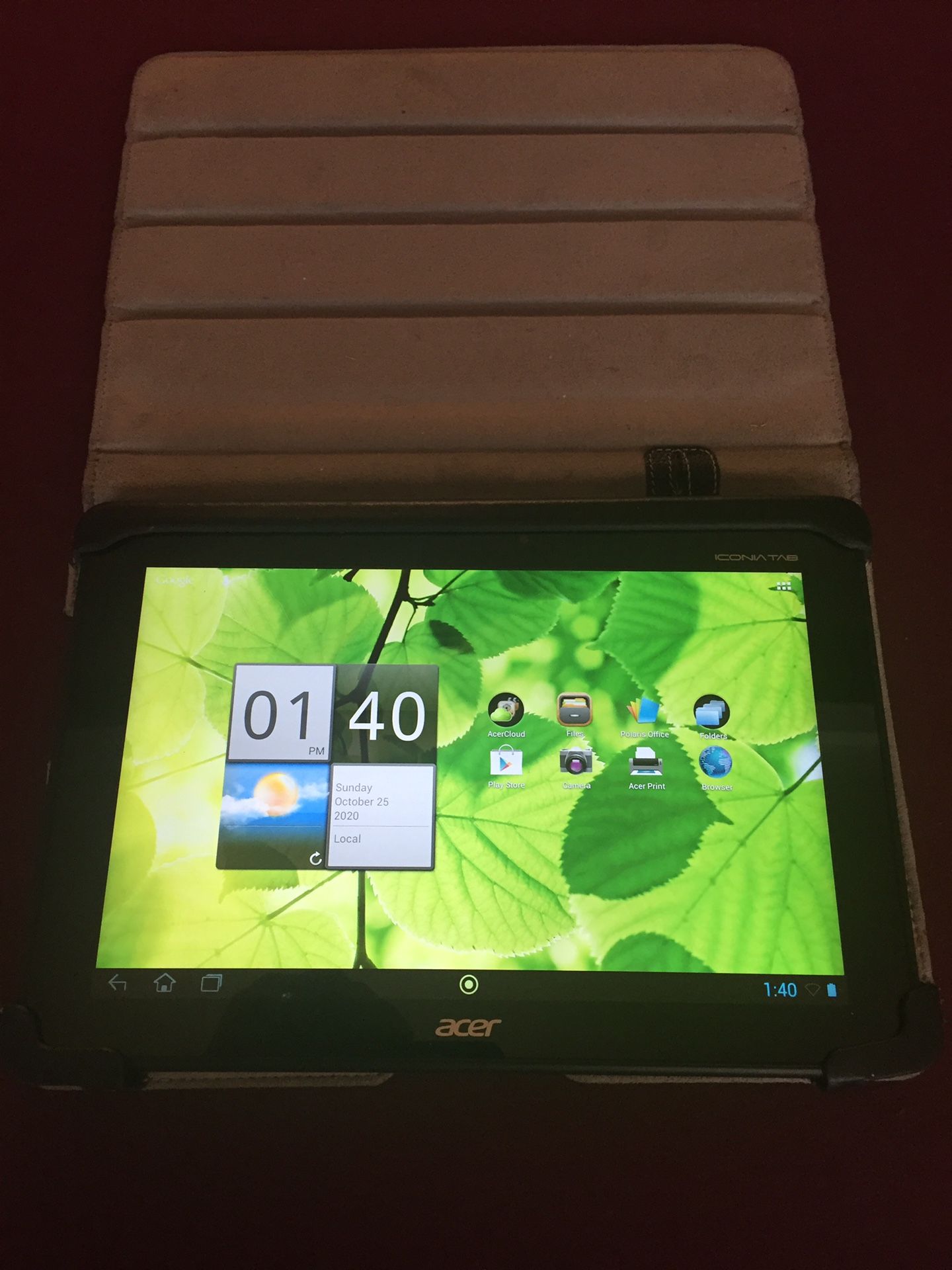 ACER Iconia tablet 10”. 32 gb Wi-Fi