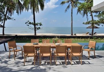 *BRAND NEW* 11 Piece Rectangular Extendable Dining Set 118" | 100% FSC Certified Solid Wood | Ideal Furniture Set For Outdoor