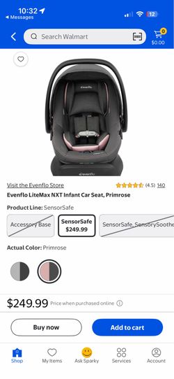 Evenflo lite max infant car seat