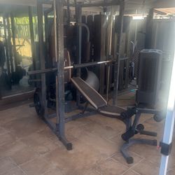 Marcy Rack With 300 Pounds Of Weights