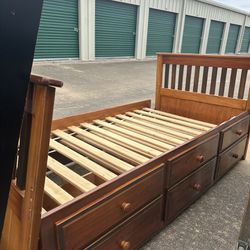 Twin/ Full Bed Solid Wood