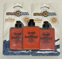 3 Containers (60K) SplatRBall Ammo - Orange
