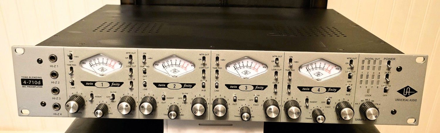 "For Sale" Universal Audio 4-710d Mic 4-Channel PreAmplifier