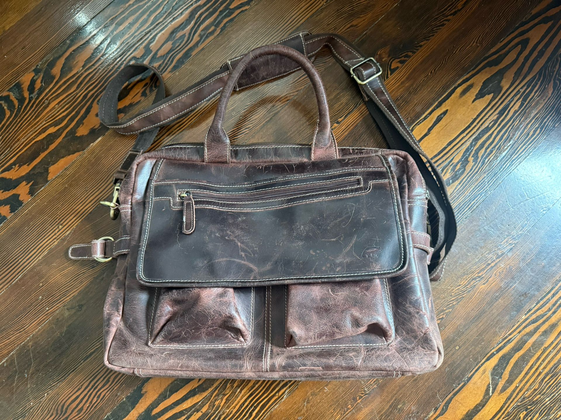 Kodiak Leather Messenger Bag