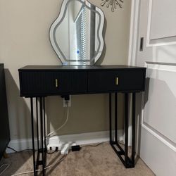 Black Vanity Desk