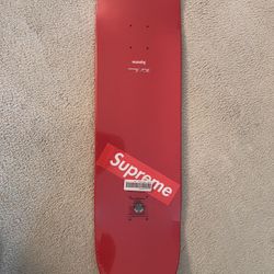 Red Supreme Skateboard 