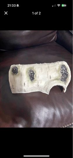 Decorative Birch Log Reptile Hide