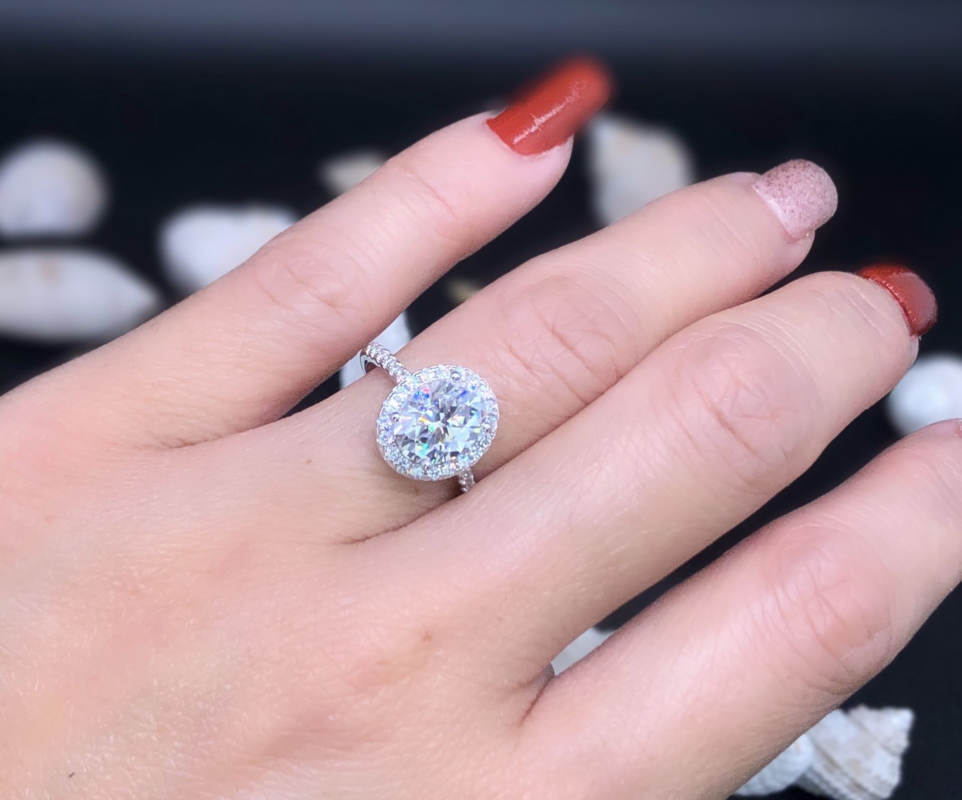 2ct Oval Shape Moissanite Ring With Certificate