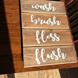Handmade Sign For Bathroom